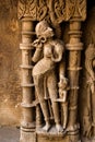 Standing Lady statue of Rani ki vav Royalty Free Stock Photo